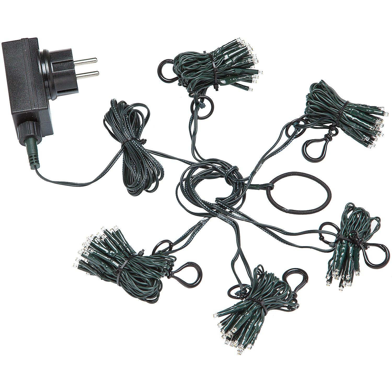 LED-Weihnachtsbaum-Lichterkette, 400 Birnchen, mit Dimmer und Timer, für Bäume bis 1,50 m
