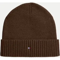 Beanie mit Logo-Stickerei Braun
