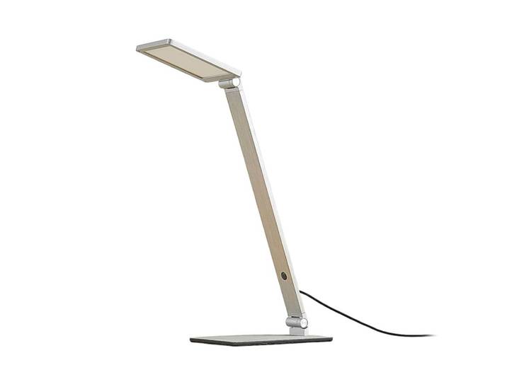 Lampe à poser en aluminium gris