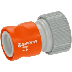 GARDENA Profi-System-Übergangstück mit Wasserstop 0281420