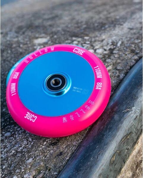 Stunt Scooter Rolle CORE Hollowcore V2 (100mm - Pink/Blue)