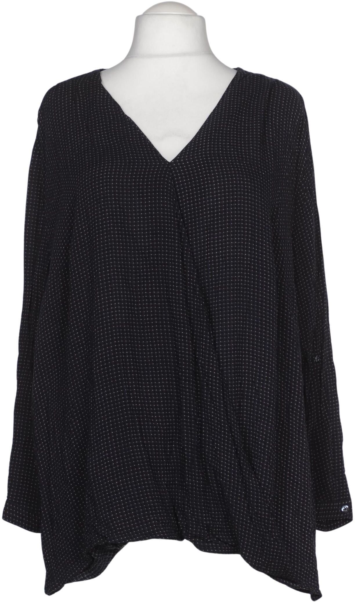 Ulla Popken Damen Bluse, Marineblau, Gr. 4Xl, Viskose - Second Hand