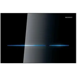 Geberit WC-Steuerung 116090SG6 Netzbetrieb, 2-Mengen-Spülung, schwarz/Glas verspiegelt
