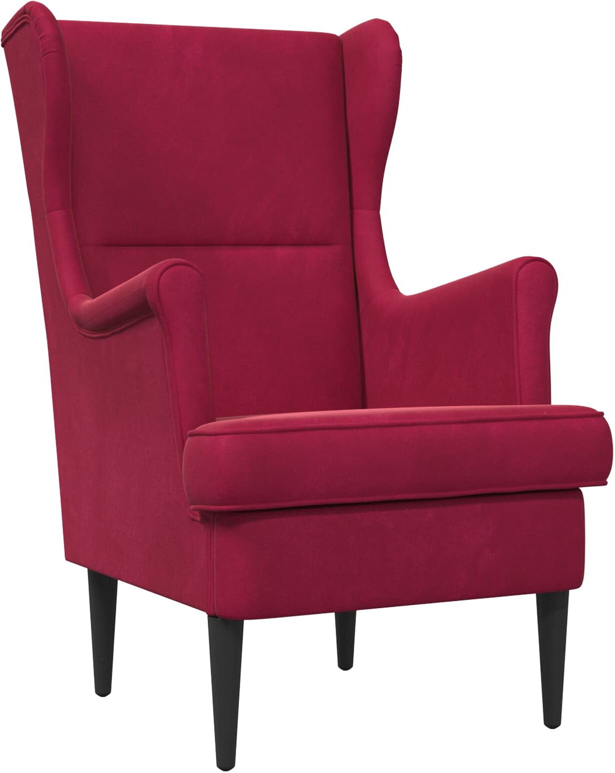 vidaXL Fauteuil Bordeaux Velours