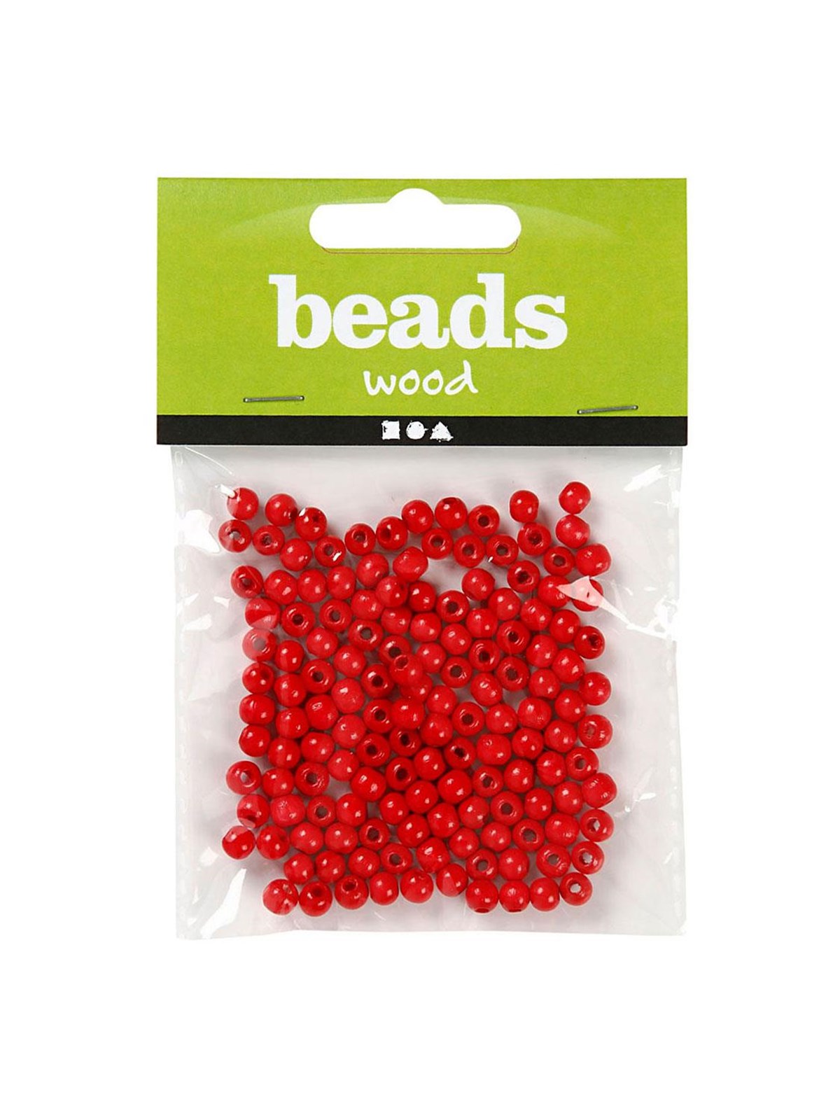 Creativ Company Wooden Beads Red 150pcs.