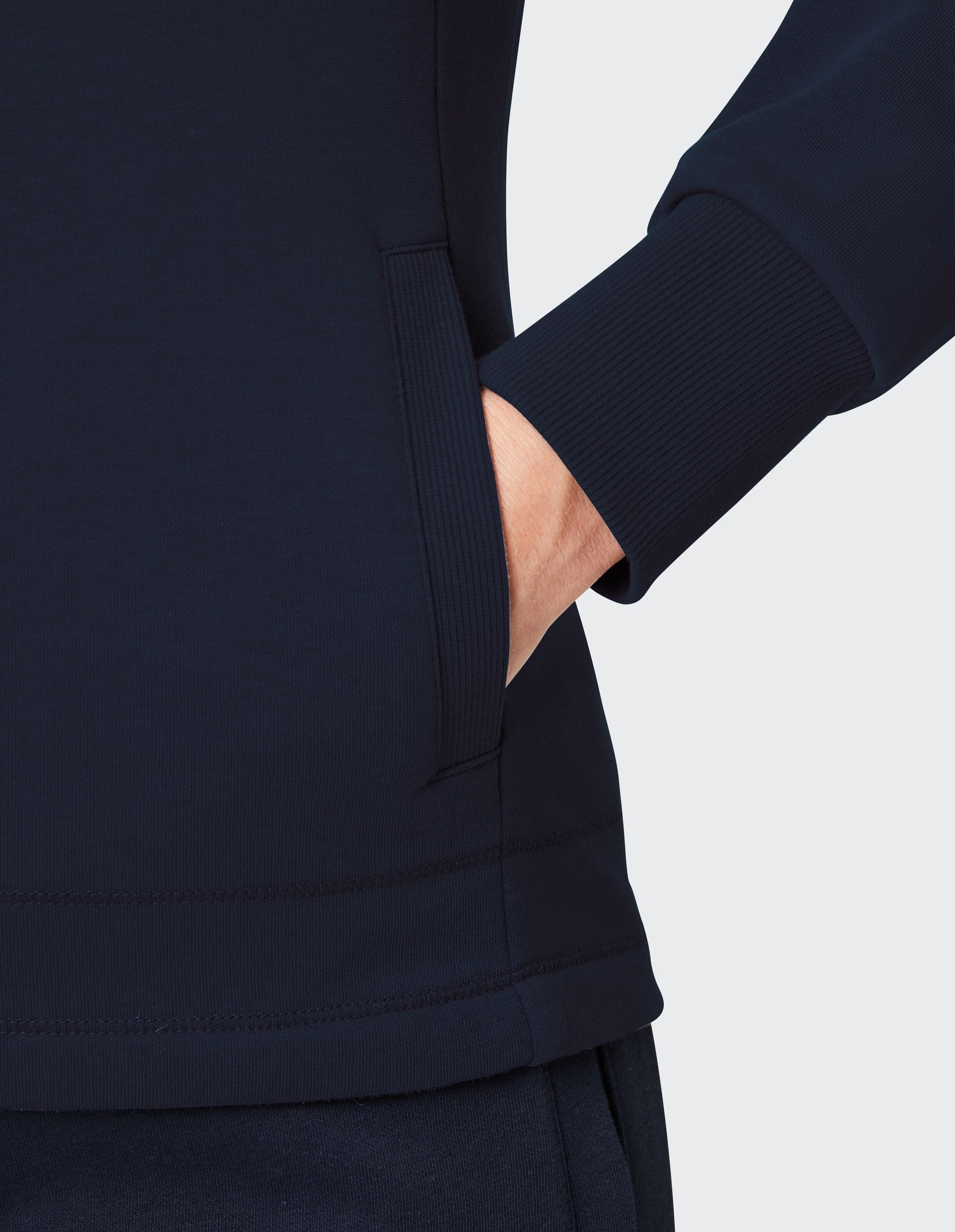 Sweatjacke JOY SPORTSWEAR "D SPORT-SWEATJACKE TATJANA", Damen, Gr. 44, blau (night), Obermaterial: 70% Baumwolle, 30% Polyester, Sweatjacken Sweatjacke, für den täglichen Einsatz, aus Baumwolle und Polyester night 44