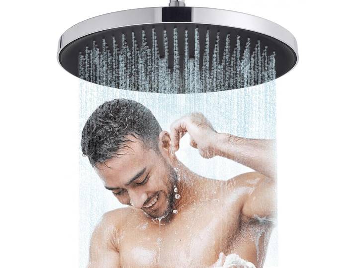 Großer Duschkopf Regendusche 12 Zoll Chrom 360° Verstellbar Selbst Reinigend