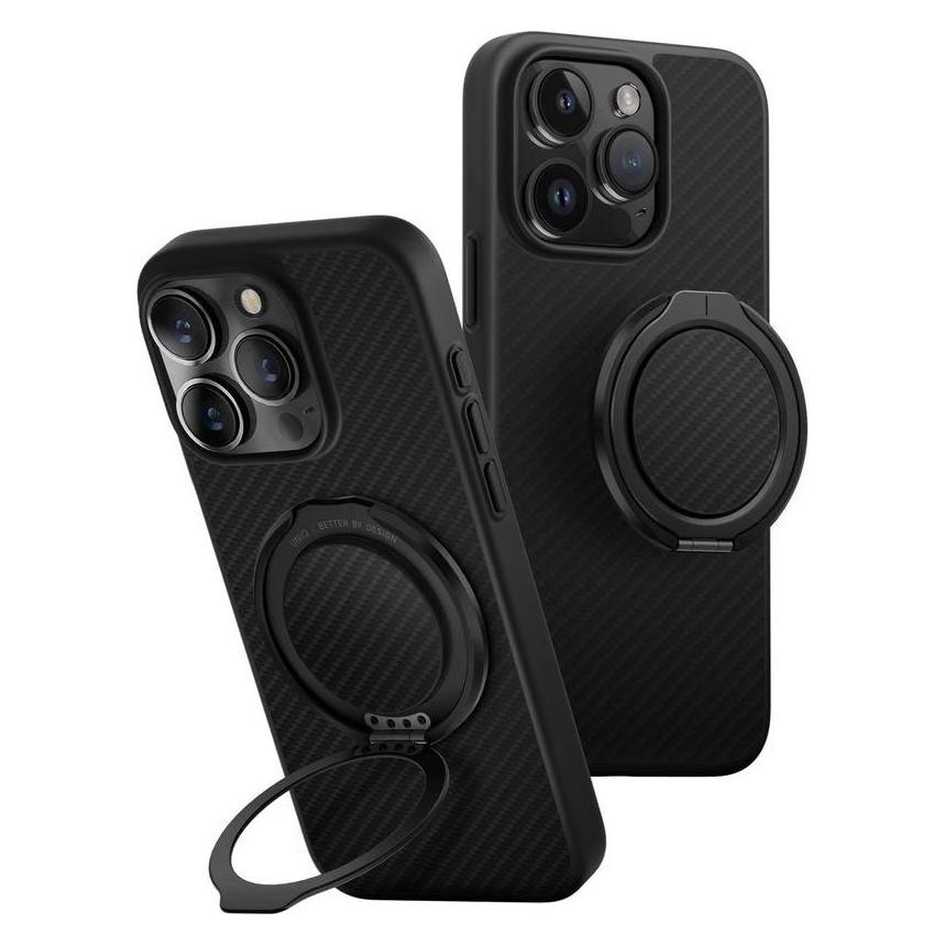 Uniq Keva Air iPhone 16 Pro 6.3 Magclick Charging Case Black/Carbon Black (Apple iPhone 16 Pro) (Uni001455-0)