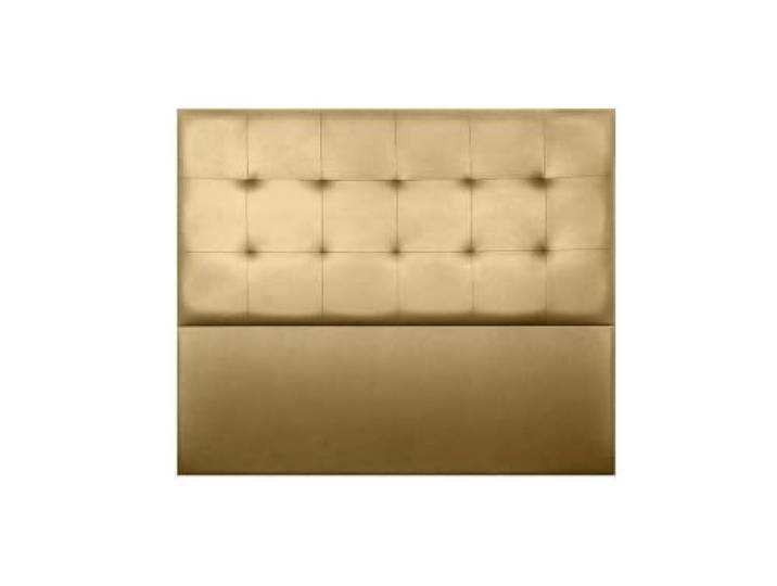 Matris Kopfteil mit Polsterung aus Kunstleder Prag, 120 cm Höhe und Verankerungen, Gold, 160 x 120 x 8 cm, Bett 150 cm