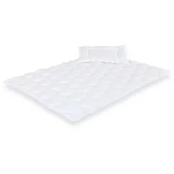 Träumeland 2-tlg. Steppbett-Set Märchenweich 40x60 / 100x135 cm 5.5 TOG, weiss
