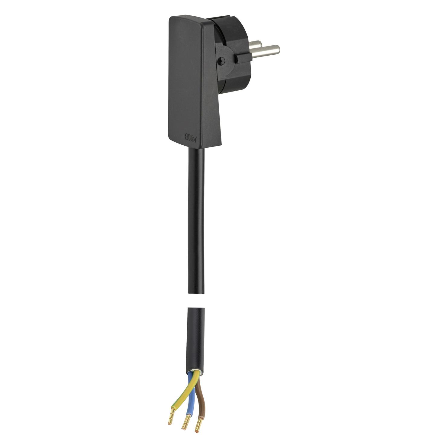 Evoline 1512 0015 1100 Strom Anschlusskabel Schwarz 1.5 m (1.50 m) (1512 0015 1100)