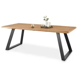 set one by Musterring Esstisch Lakewood 220 x 100 cm Holz Braun Eiche