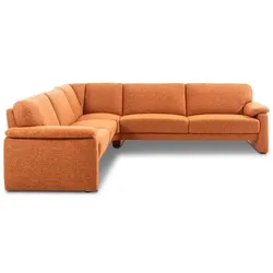 Segmüller Werkstätten Ecksofa Dune Stoff Orange Ocker
