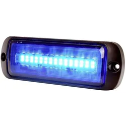 WAS, Pannenhilfe, Frontblitzer / Strassenräumer W218 12 V/DC, 24 V/DC über Bordnetz Aufbau, Schraubmontage Blau