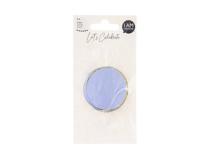 Girlande, lavendel/gold, 3 m