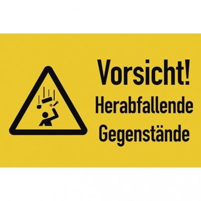 Dreifke® Schild, Warnzeichen - Symbol und Text nach Ihren Angaben, Alu, 300x200 mm