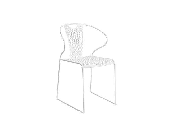 SMD Design Chaise avec accoudoirs Piazza Blanc