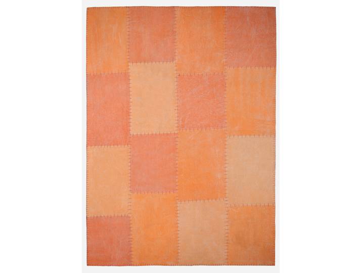 Teppich KAYOOM Lyrical 110 , bunt (multi, orange), B:160cm H:13mm L:230cm, Baumwolle, Teppiche, Teppich, Handgefertigt, hochwertig verarbeitetes Unikat im Antik-Design