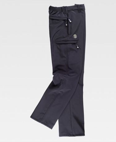 Pantalone Workshell multitasche con elastico in vita Personalizzate o neutre Workteam