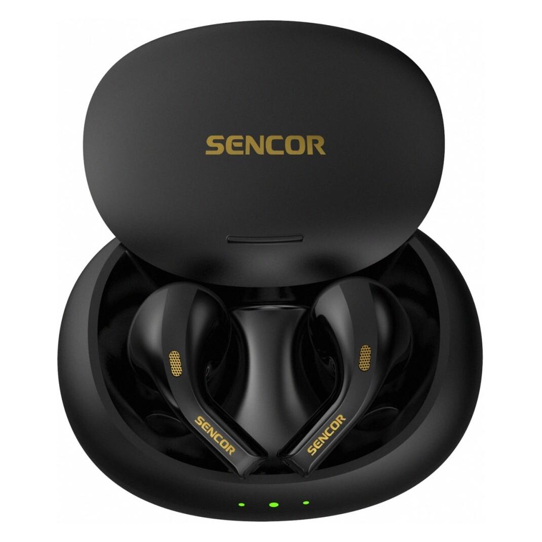 Sencor Bluetooth-Kopfhörer SEP 560BT BK, BT 5.3, Zeit (ANC, 6 h, Kabellos) (8590669355778)