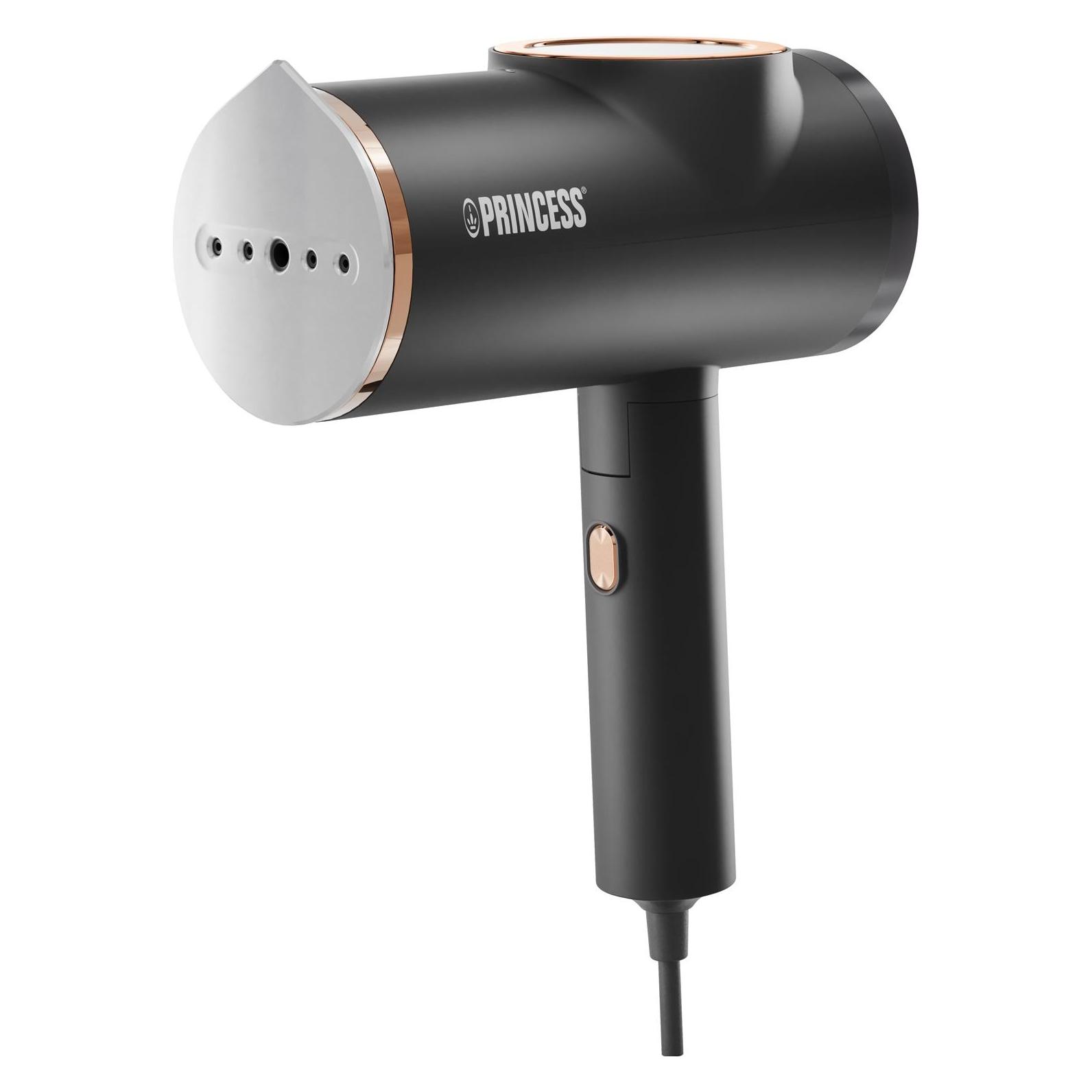 Princess 01.332890.01.001 Dampfglätter Schwarz, Silber 1300W (1300 W, 18 g/min) (01.332890.01.001)