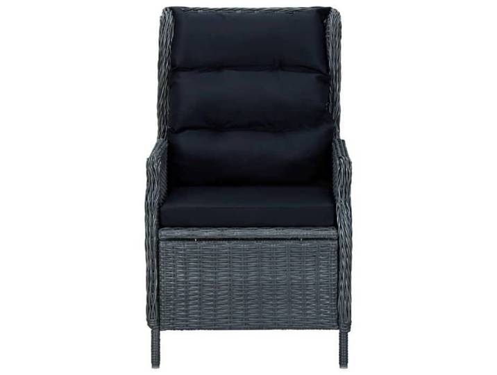 &Mode Fauteuils relax scandinave - Chaise inclinable de jardin coussins Résine tressée Gris foncé - Sale430462