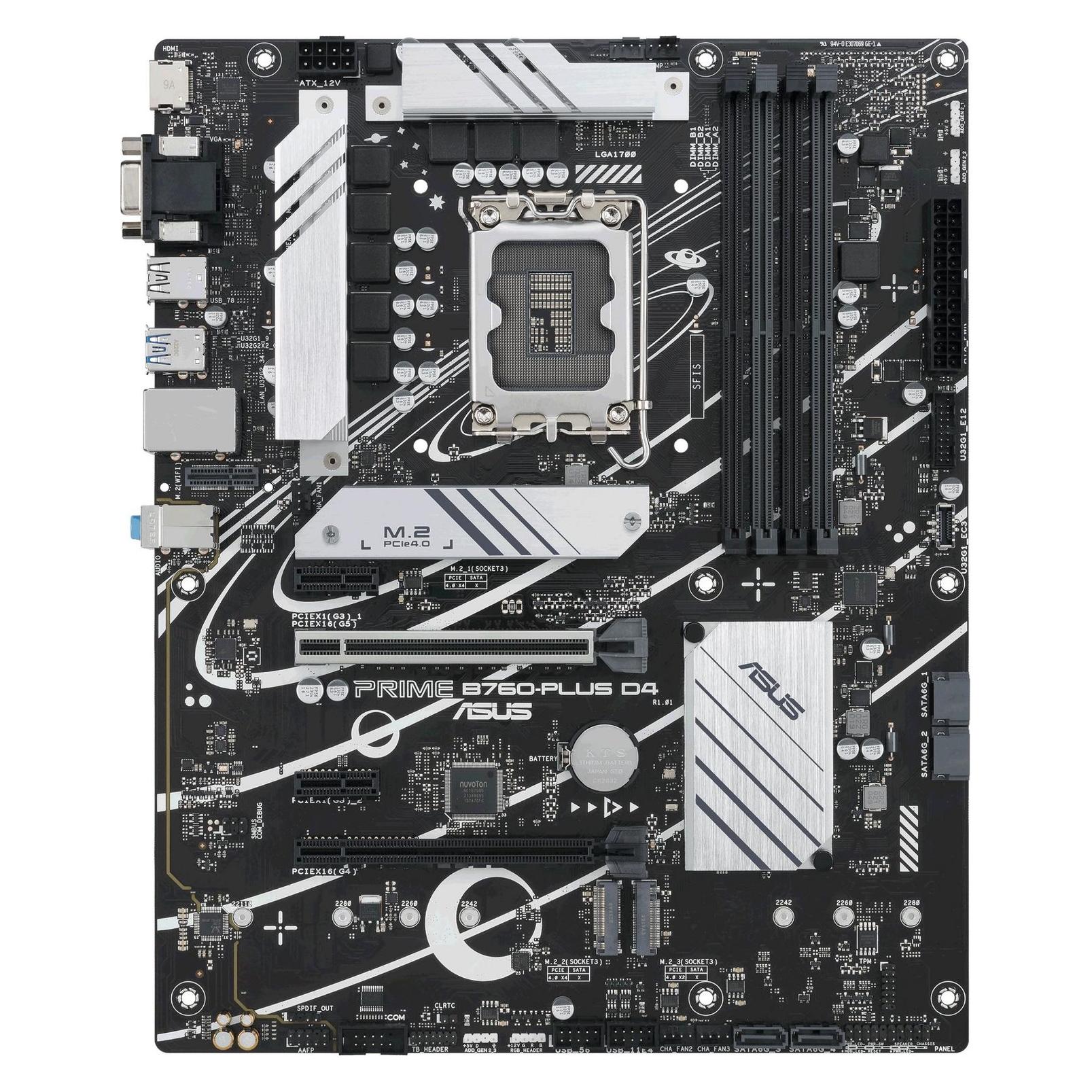 ASUS PRIME B760-PLUS D4 LGA 1700 4DDR4 (LGA 1700, ATX) (90MB1CW0-M1EAY0)