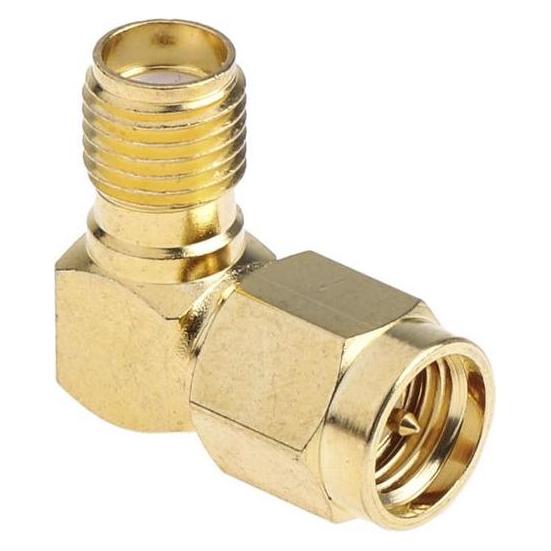 RS PRO HF Adapter, SMA - SMA, 50Ω, Male - Weiblich, Rechtwinklig, 12.4GHz (8782362)