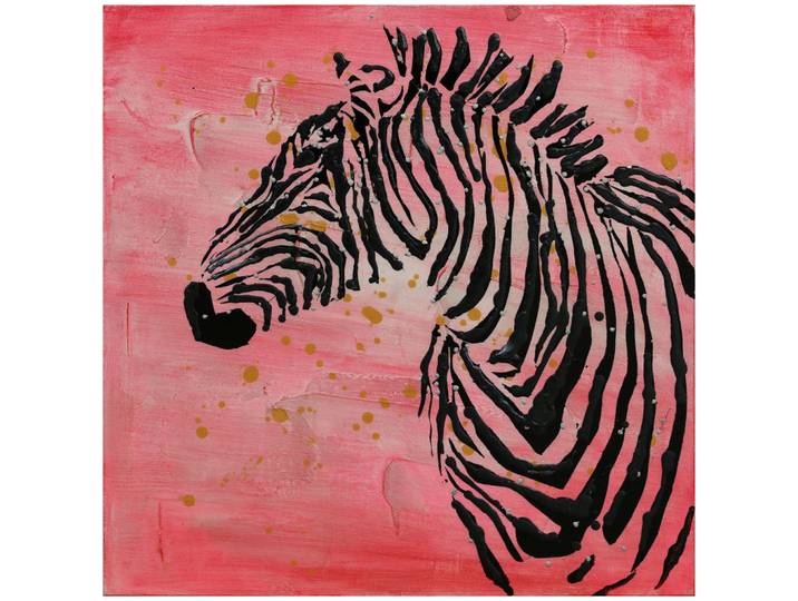 Kayoom Bild, Rot, Textil, 70x70x3.8 cm, Bilder & Rahmen, Bilder, Wandbilder