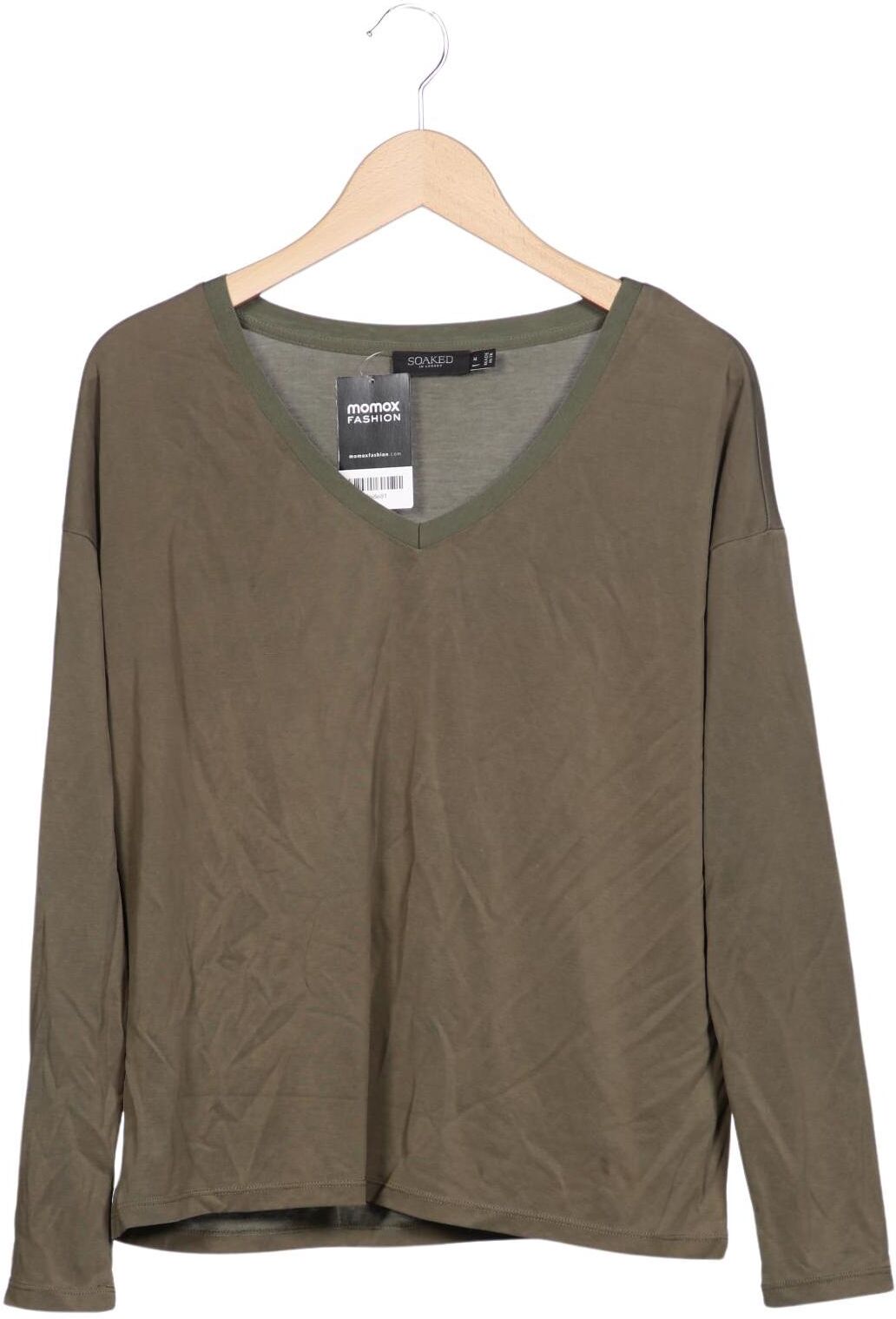 Soaked in Luxury Damen Langarmshirt, Grün, Gr. M, Modal / Synthetik - Second Hand