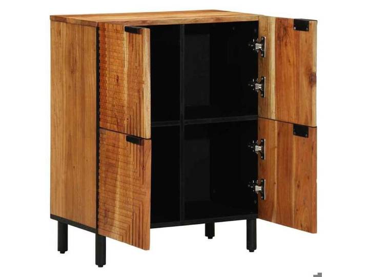 YUN@Buffet Bas Bahut Armoire Commode Sidebord 60x33x75 cm en bois massif d'acacia @3958@