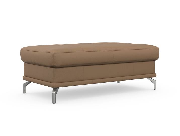Hocker SIT & MORE Cabrio, B: 133 cm , braun (cappucino), B:133cm H:48cm T:72cm, Hocker, Hocker, individuell zu kombinieren, Federkern