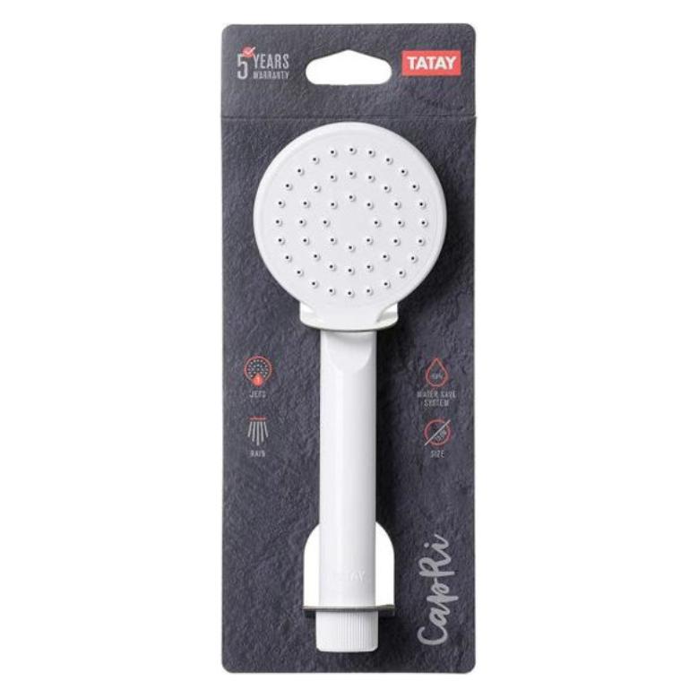 Venti Shower handset Capri O7 5cm 1 mode matte white 8411801226285 (1 Strahlart) (TATAY)