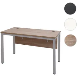 Schreibtisch HWC-E94, Bürotisch Computertisch 120x60cm ~ natur-weiß