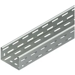 Niedax NIE RL60.100 Kabelrinne 60x100x3000mm T0,9mm gel.bandverz., Elektronikzubehör + Gehäuse, Silber