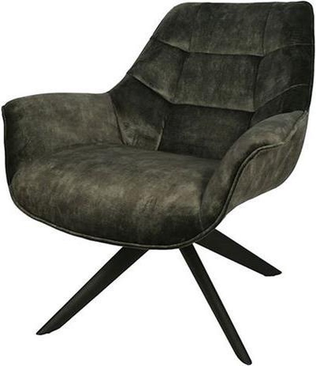 Decostar Fauteuil Jacksonville Relax Fauteuil, Textiel, Donkergroen