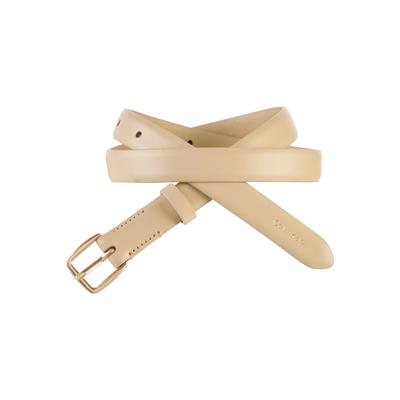 Ledergürtel CALVIN KLEIN "ESSENTIAL BUCKLE 20MM", Damen, Gr. 85, neutral beige archroma 546 280, Büffelleder, unifarben, Gürtel Ledergürtel, Regular fit und größenverstellbar