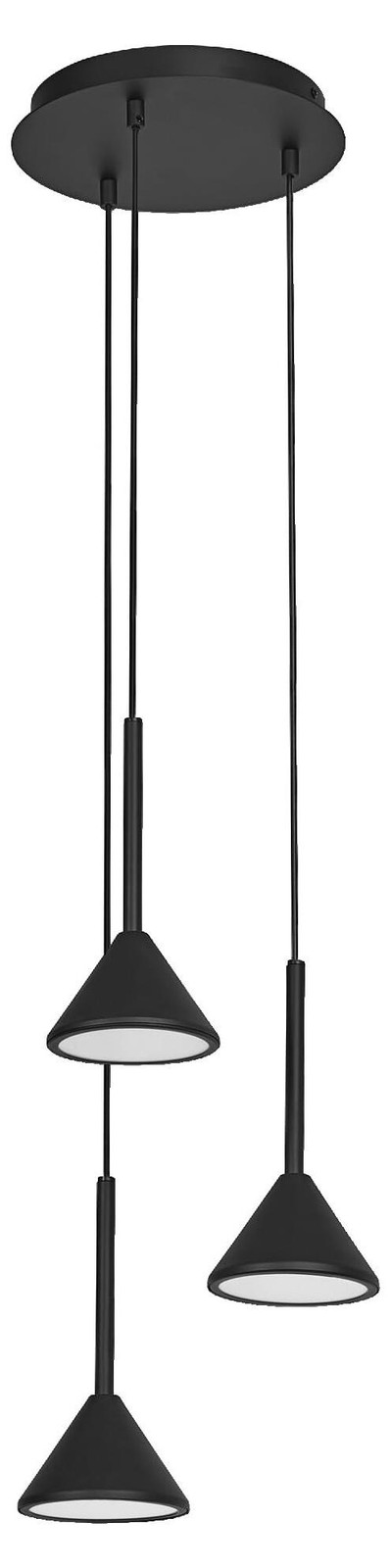 Ledvance Decor Fuji 3X Pendellamp, 13W, Zwart