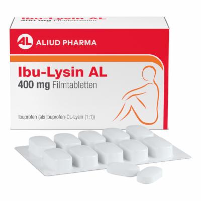 ALIUD Pharma GmbH Ibu-Lysin AL 400 mg Filmtabletten bei akuten Schmerzen 20 St 18021250