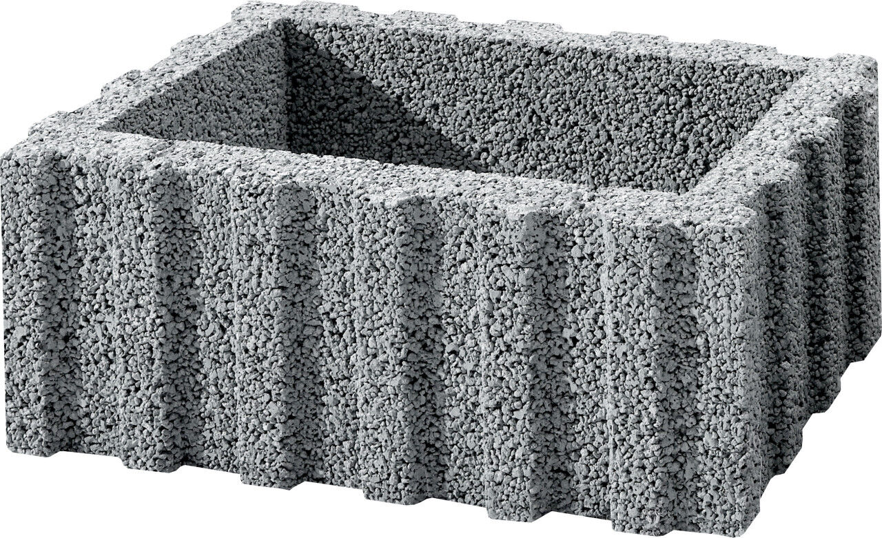 Kann Pflanzstein Gala Flair 60 x 40 x 25 cm grau