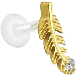 PTFE Labret mit Innengewinde + Titan-Aufsatz FEDER