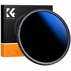 K&F Concept Filtr Kf FILTR 67mm 67 mm Typ FADER SZARY REGULOWANY Nano-C ND2-ND2000 / KF01.2444 (67 mm, ND- / Graufilter), Objektivfilter, Grau