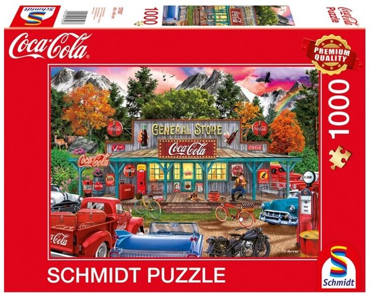 Puzzle 1000 pcs Magasin Coca Cola - Puzzles Schmidt