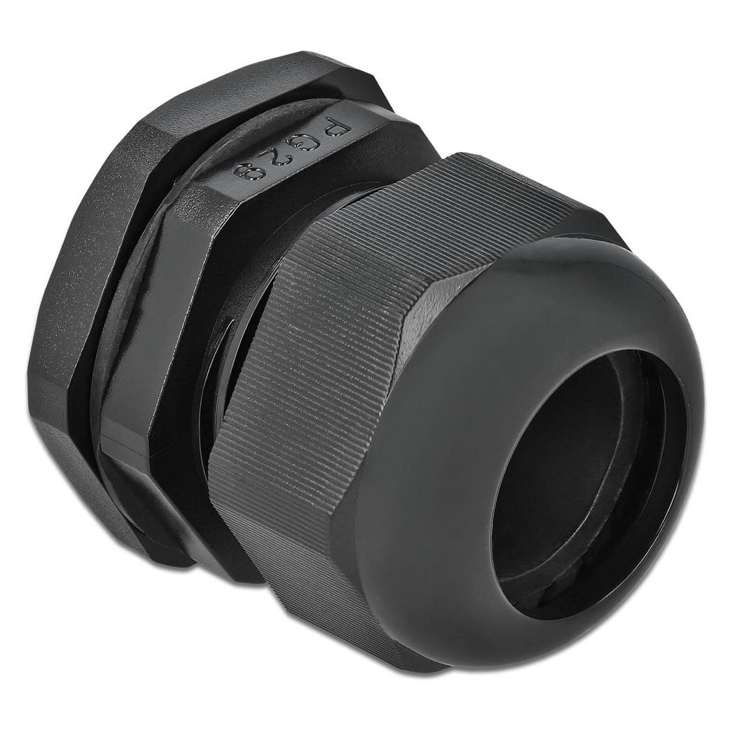 Delock Kabelverschraubung PG29, 42mm, 10 Stück, Schwarz (60226)