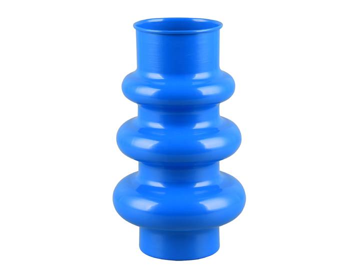 Vase Hoop 17 x 30 x 17cm Blau/Blau