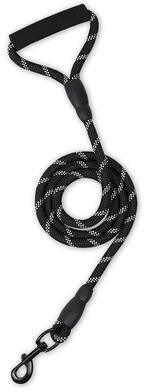 United Reflective Dog Leash For Medium & Large Dogs Durable Walking Supplies black