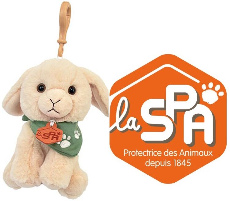 Porte clé : Bijou de sac X SPA Lapin Beige 13 cm Histoire d'Ours