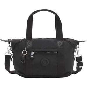 kipling Umhängetasche Art Mini, Black Noir, Polyamid, schwarz, 3 Fächer, 38 x 20 cm