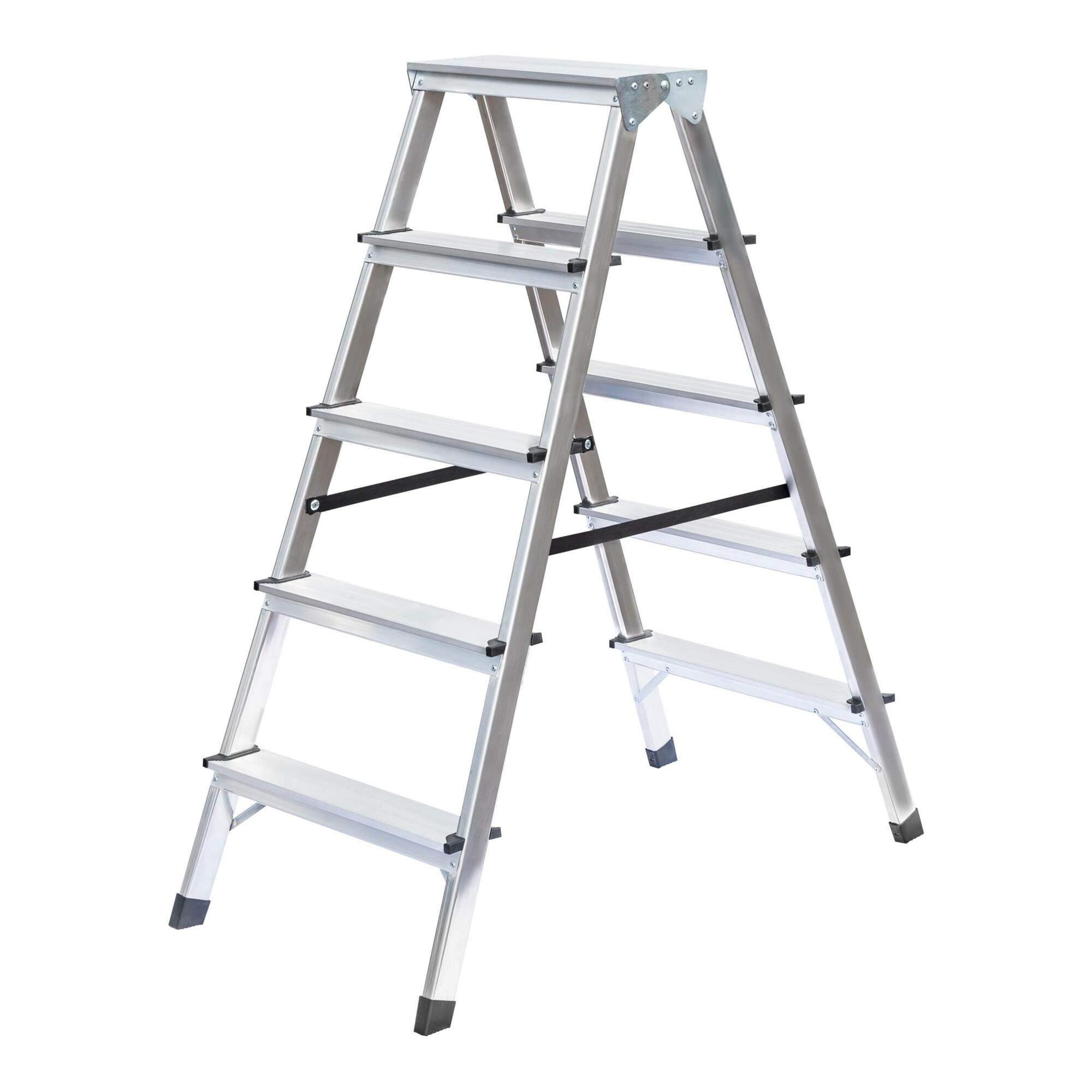 MUNK Standard-Stehleiter beidseitig begehbar 2 x 5 Stufen (011165)