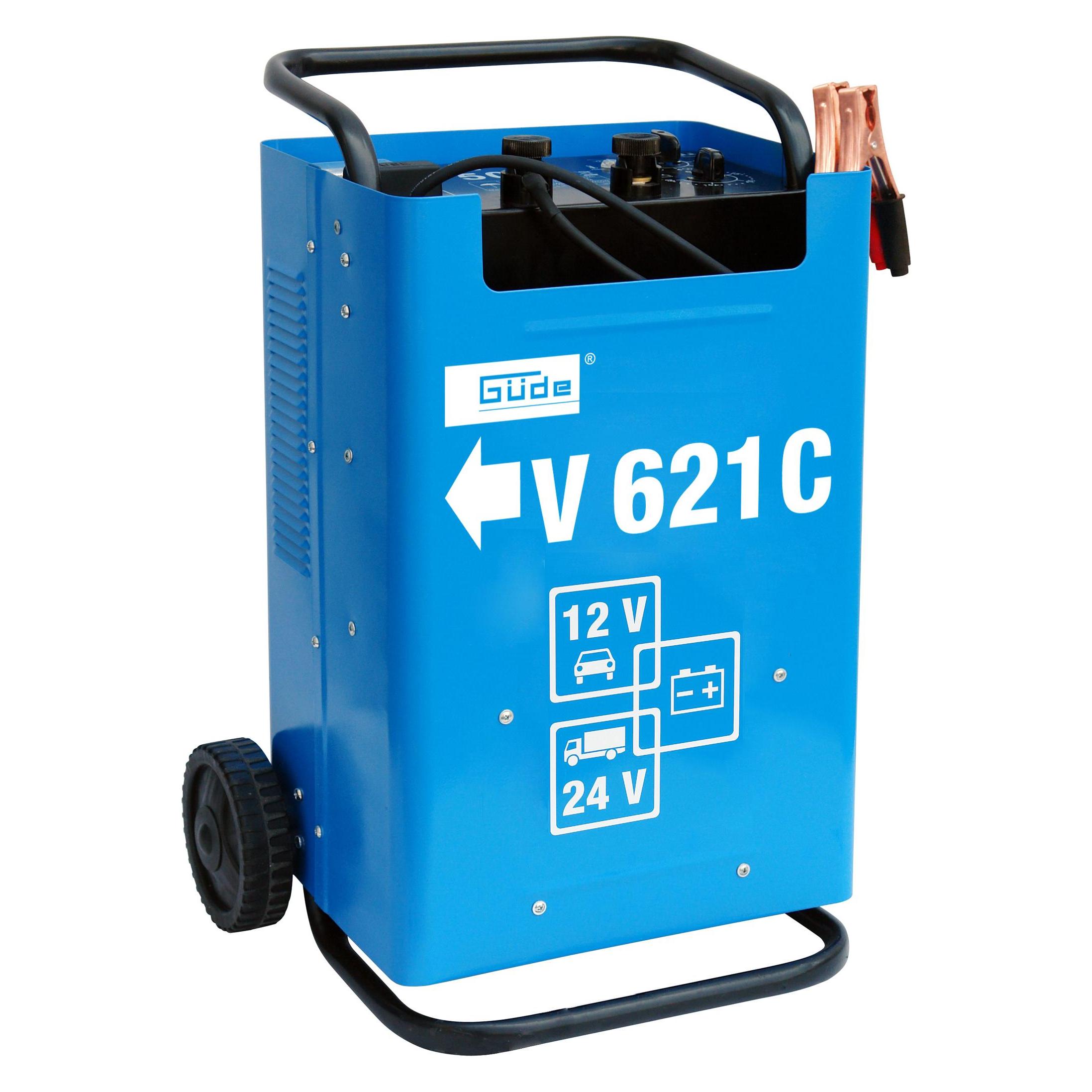 Güde 12V/24V Batterieladegerät Automatik Batterielader V 621 C Starthilfe (70 A, 12V, 24V) (85075)